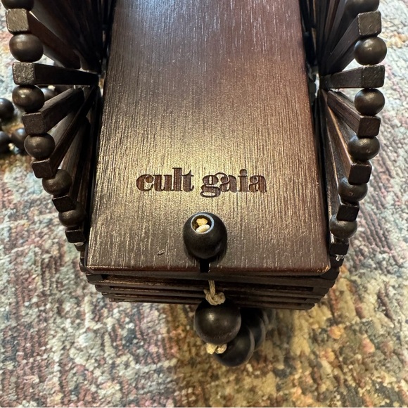 Cult Gaia Luna Bamboo Crossbody Bag, Dark Brown - Picture 4 of 8